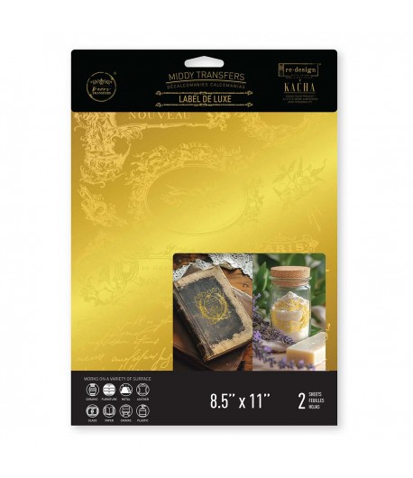 Middy Transfer - TRASFERIBILE / LABEL DE LUXE - KACHA'- 21,59 x 27.94 cm