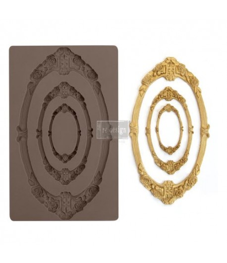 Stampo decorativo in silicone  - SICILY FRAME -  12,5 X 20,3 cm