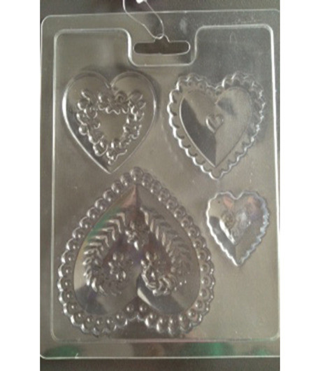 STAMPERIA  Stampi per modellazione - CUORI 15 x 18,5 cm