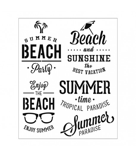 TOMMY ART Stencil - Composit spiaggia 34X40 cm